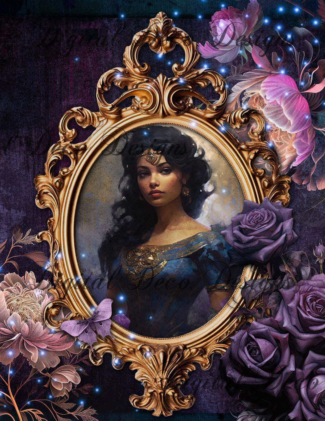 Night in the Bayou 2 (Print Only) (#C080)-Digital Deco Designs