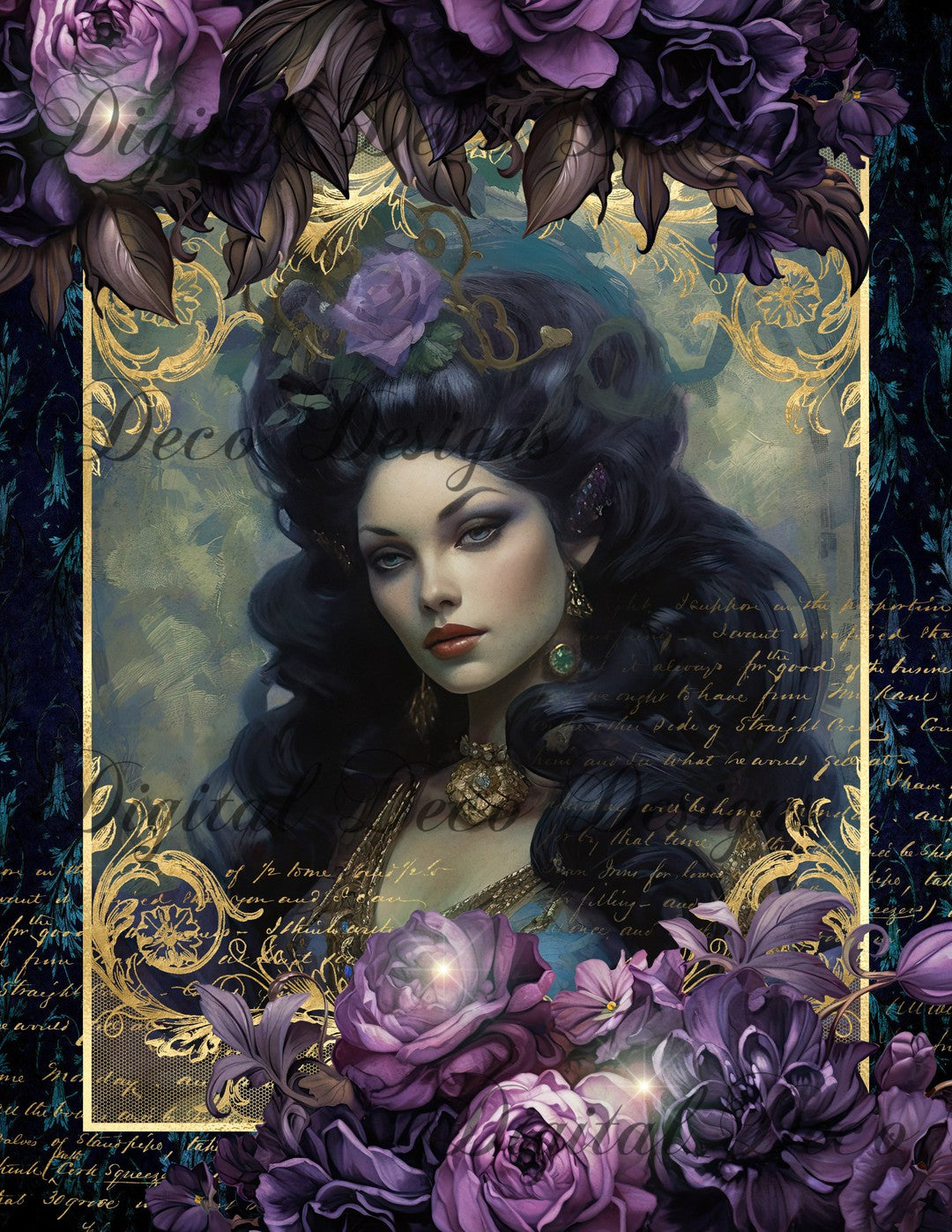 Night in the Bayou 3 (Print Only) (#C081)-Digital Deco Designs