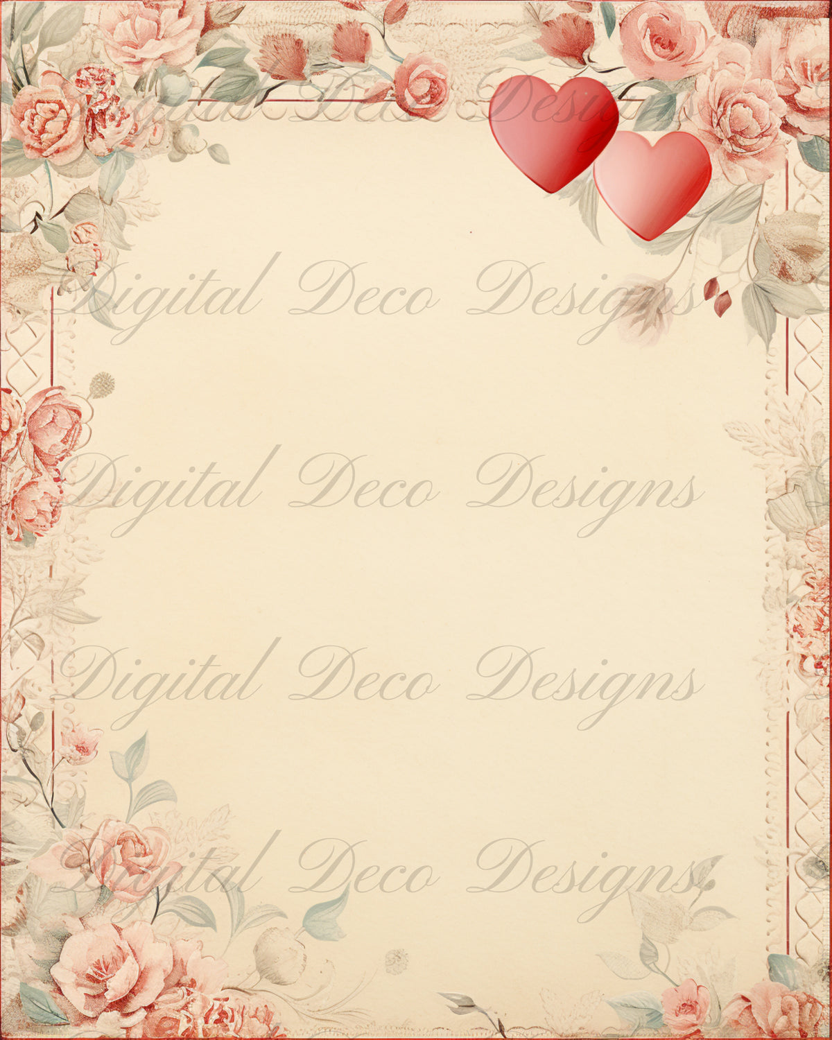 Old Love Background L076-Digital Deco Designs