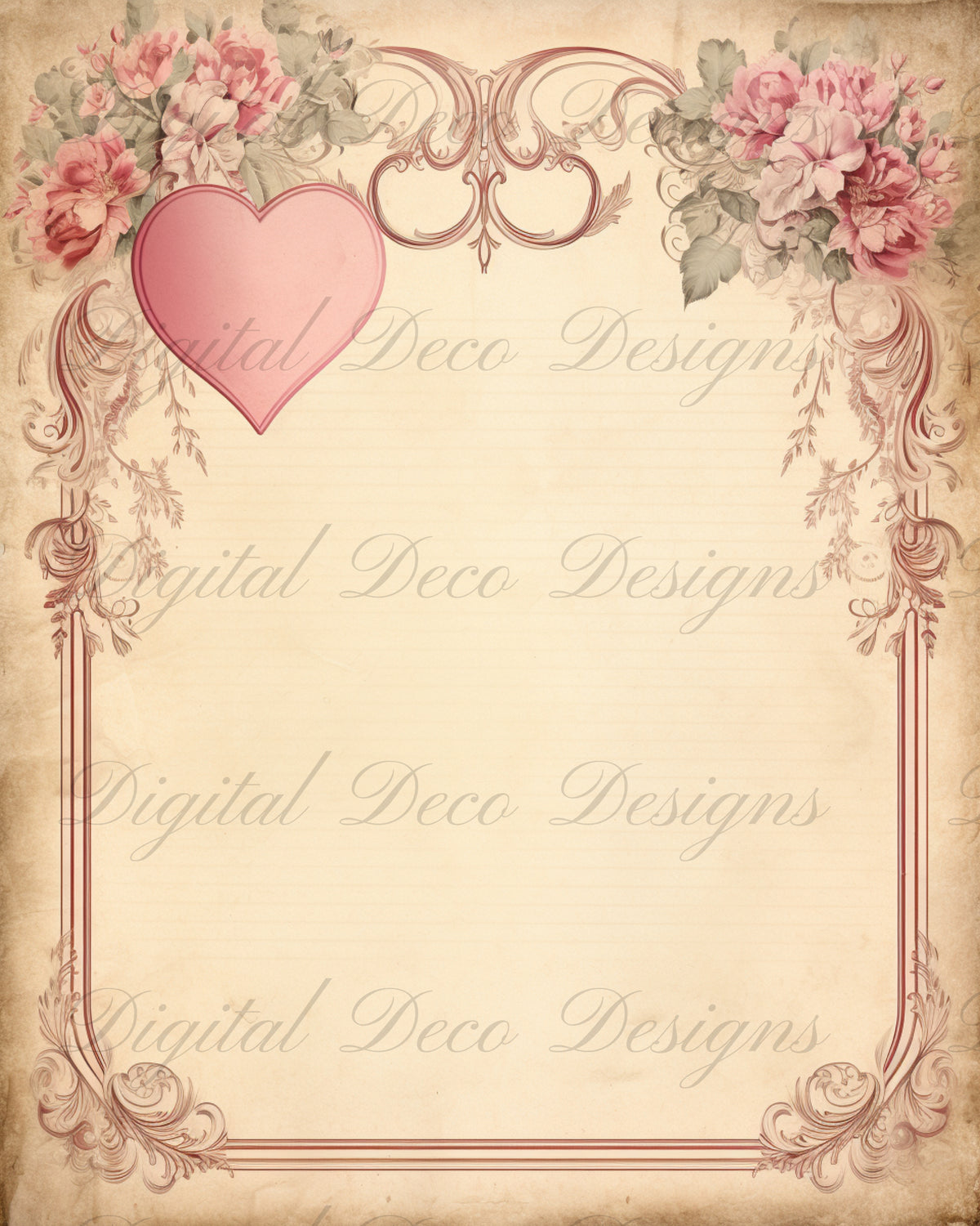 Old Love Background L077-Digital Deco Designs