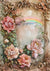 Ornate Floral Frame Rainbow Roses 1 (#G011)