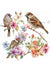 Pink Sparrows 3 (Exclusive Members Design) (#G052)-Decoupage Paper