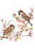 Pink Sparrows 4 (Exclusive Members Design) (#G053)-Decoupage Paper