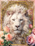 Pink and Gold Lion 1 (Print Only) (#D022)