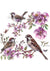 Purple Sparrows 3 (Exclusive Members Design) (#G048)-Decoupage Paper