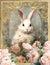 Rabbits in Pink 4 (Print Only) (#D070)
