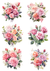 Rose Bouquet Collage Sheet Minis (Membership Download) (#D088)