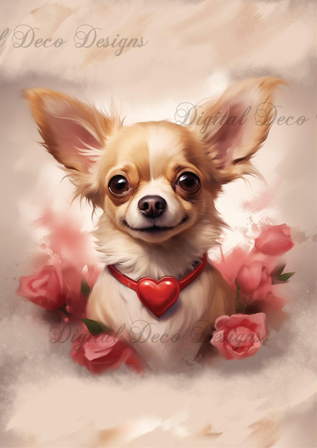 Love A Skinny Chihuahua (#C051)-Digital Deco Designs