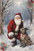 Snowy Santa 4 (#H029)-Decoupage Paper