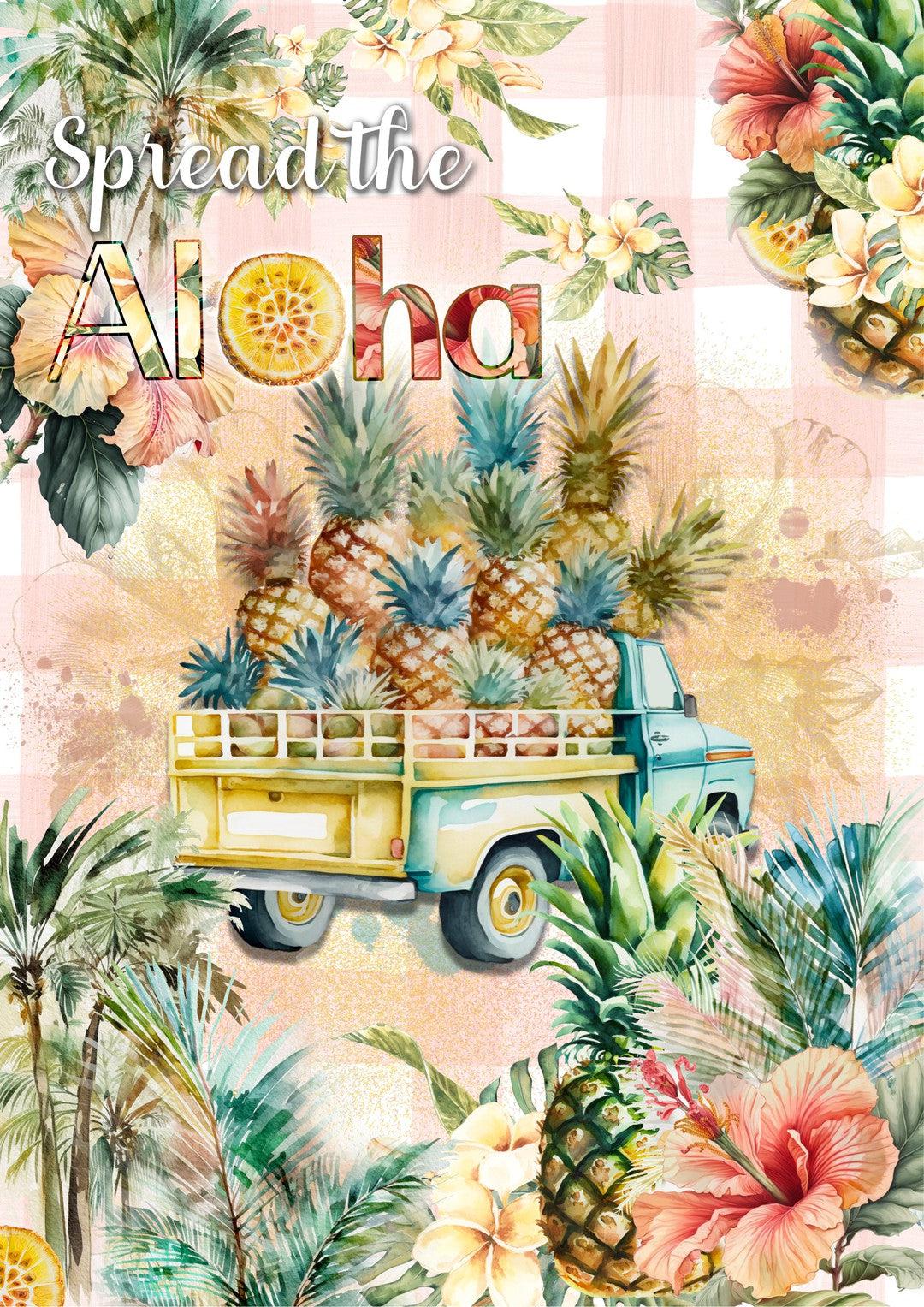 Spread The Aloha (Full Sheet) (#E019)-Digital Deco Designs