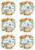 Autumn Squirrel Wreath Collage Sheet (#A013)