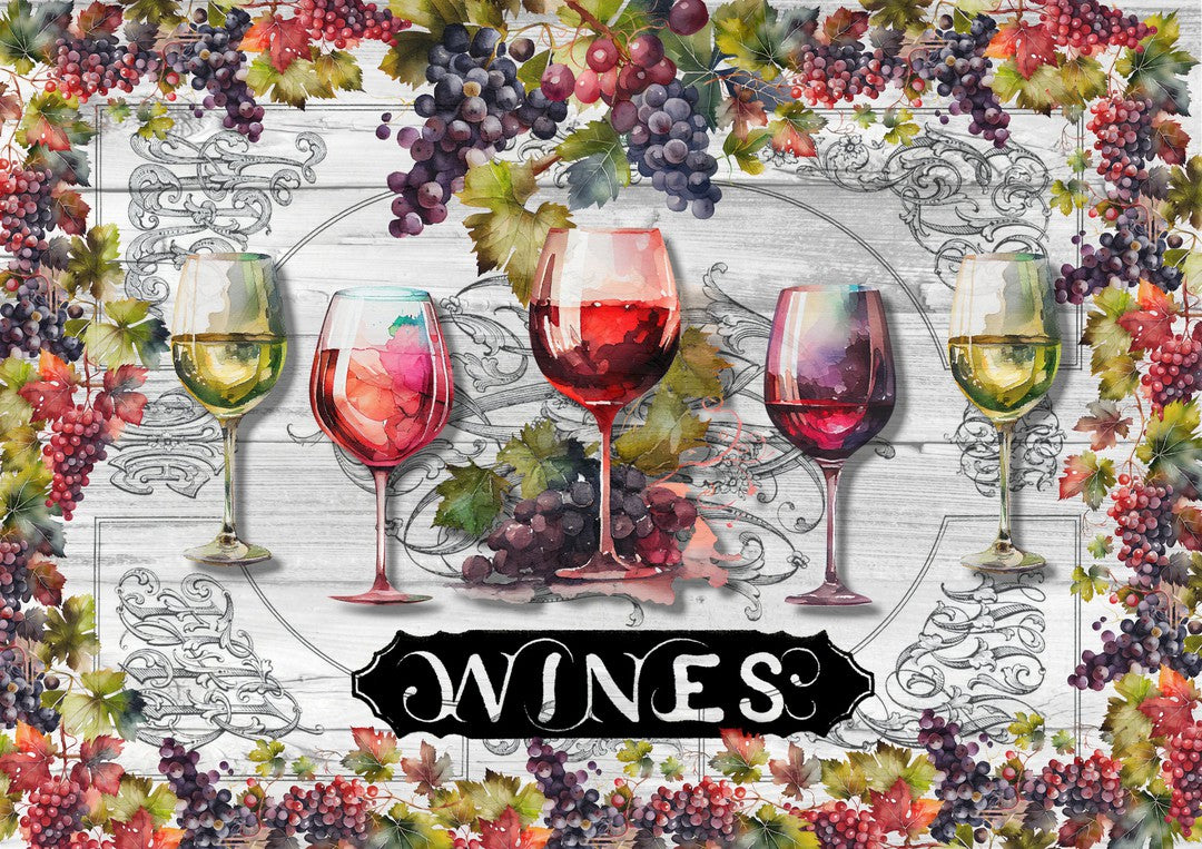 Tasting At The Vineyard (#E049)-Digital Deco Designs