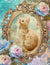 Dreamy Floral Kitten 2 (Print Only) (#G029)-Decoupage Paper