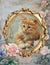 Dreamy Floral Kitten 4 (Print Only) (#G031)-Decoupage Paper