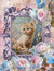 Dreamy Floral Kitten 8 (Print Only) (#G065)-Decoupage Paper