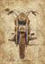 Vintage Motorcycle Drawing Sepia (#F084)