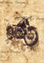 Vintage Motorcycle Sketch 2 (#F086)
