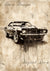 Vintage Muscle Car Drawing (#F089)