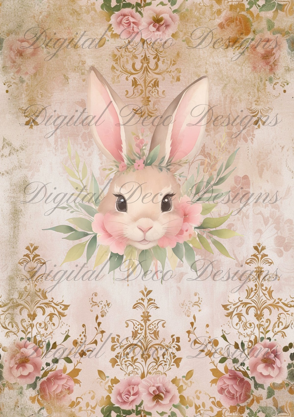 Fluff Bunny M090-Digital Deco Designs