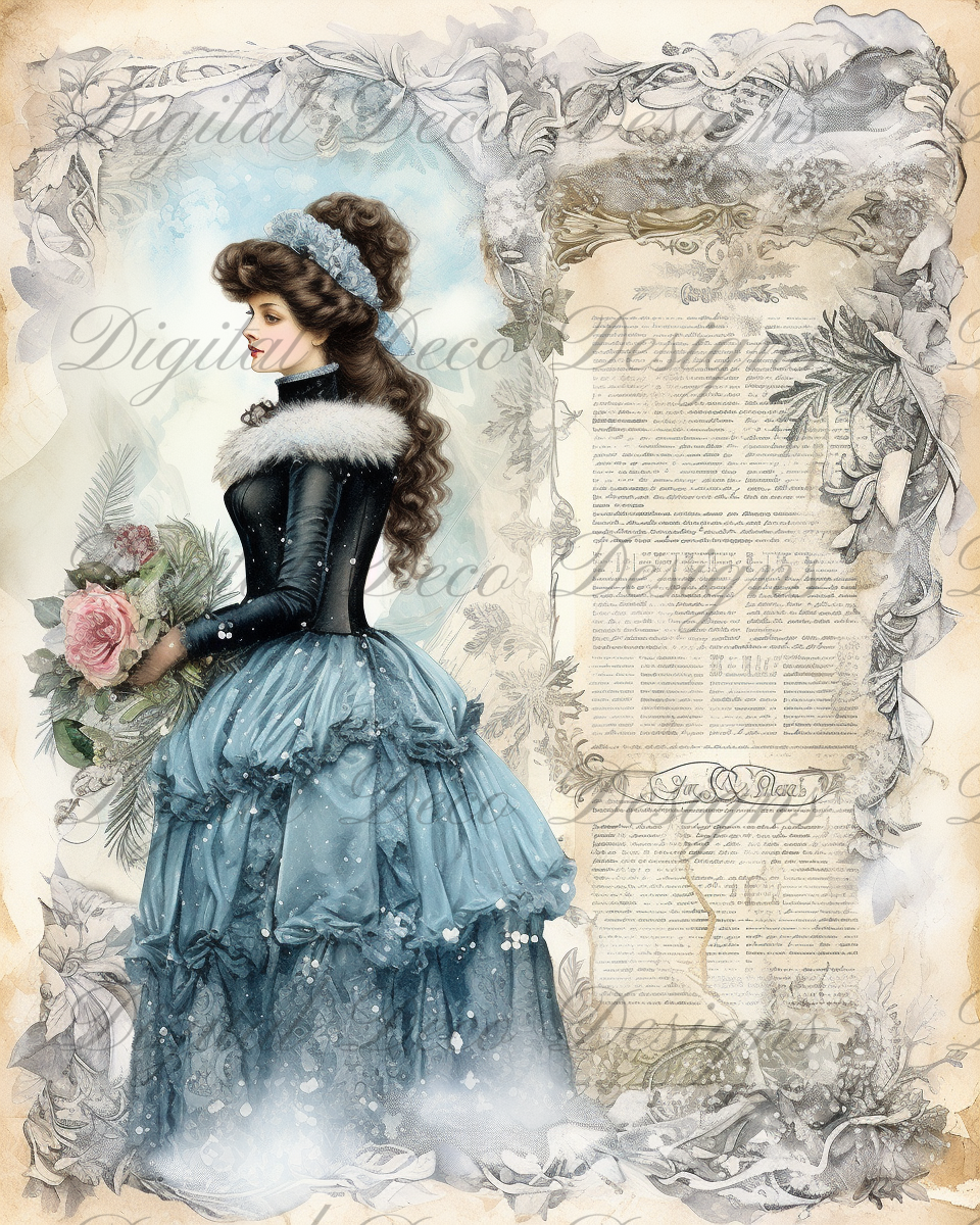 Ladies of Winter L081-Digital Deco Designs