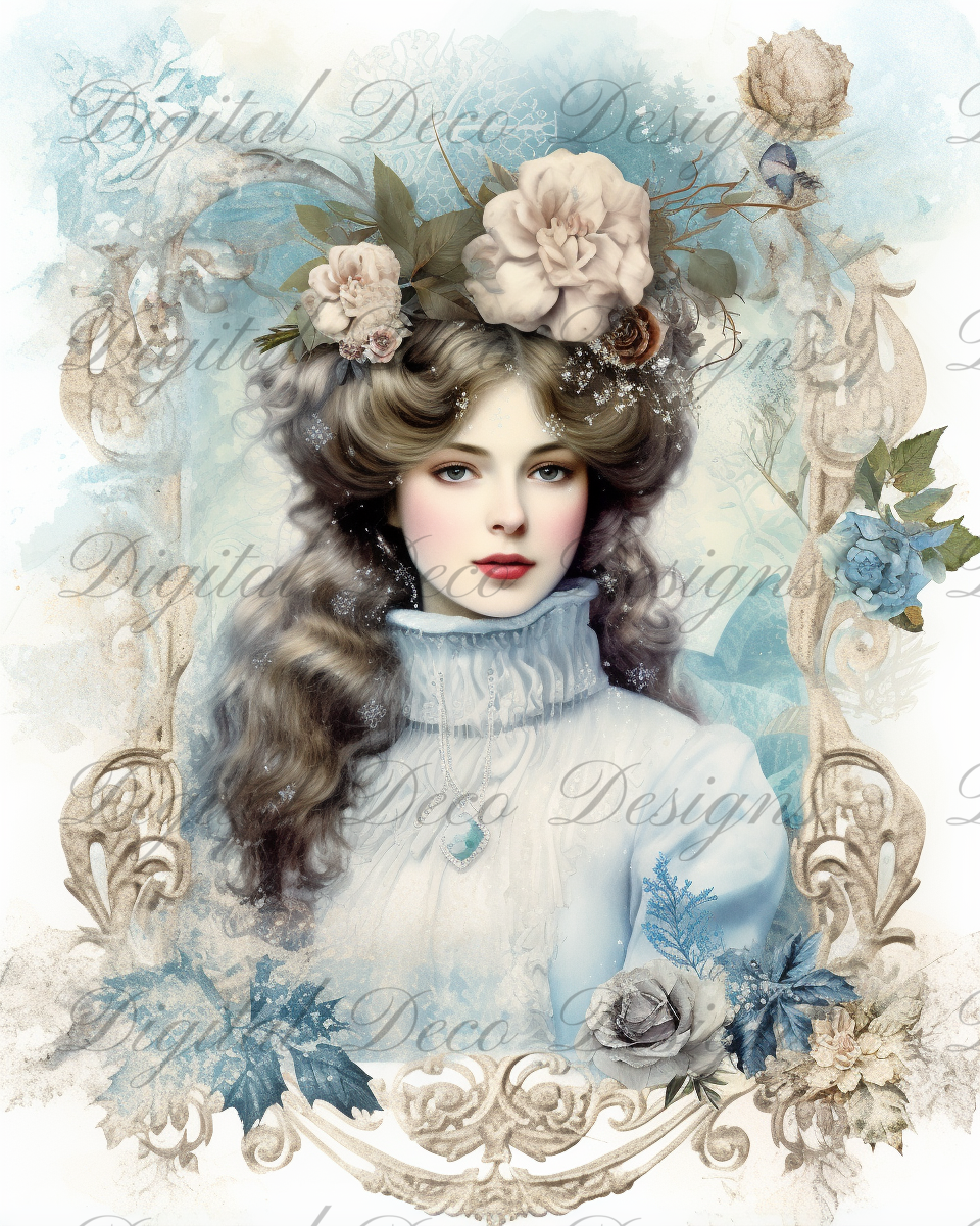 Ladies of Winter L082-Digital Deco Designs
