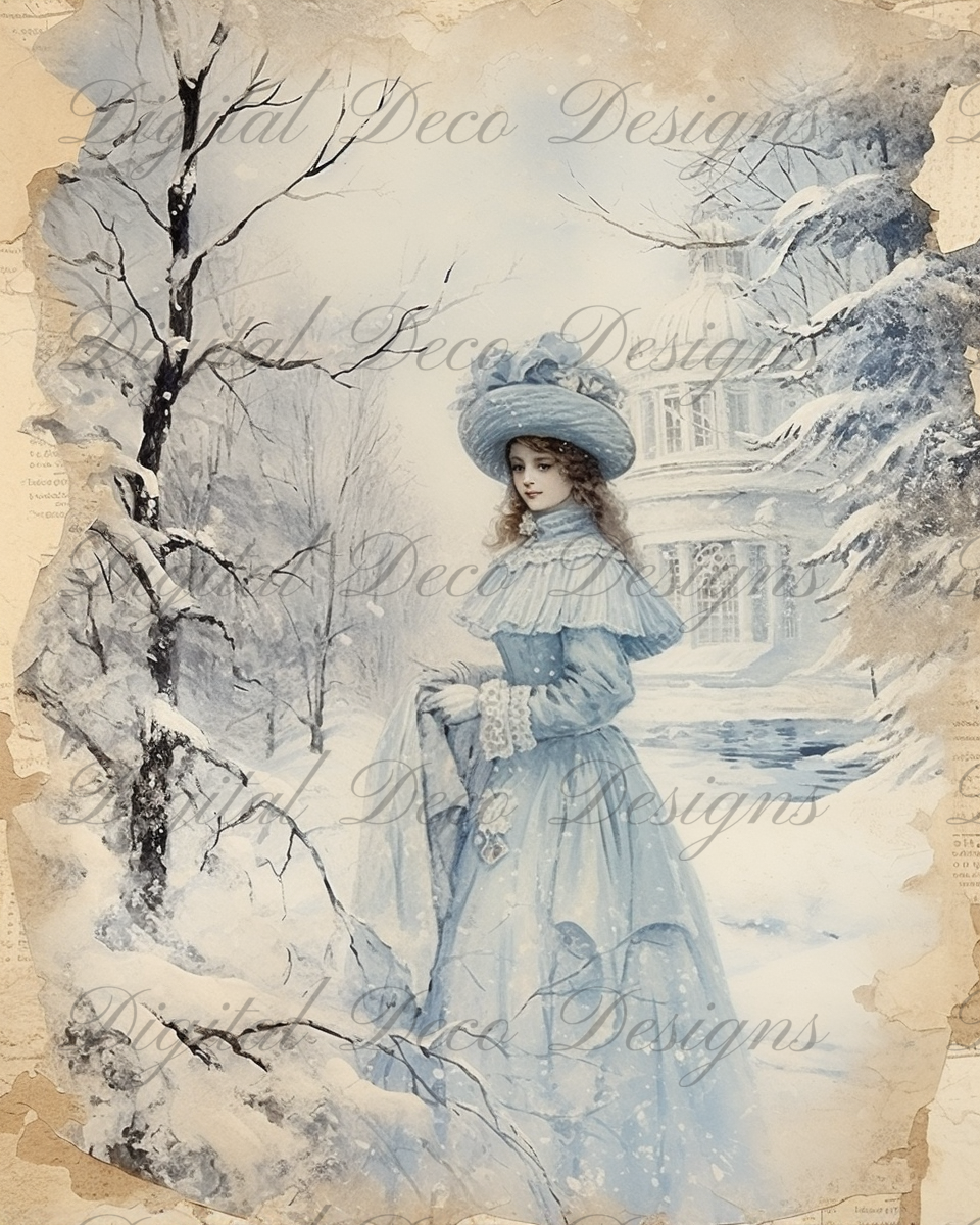 Ladies of Winter L083-Digital Deco Designs