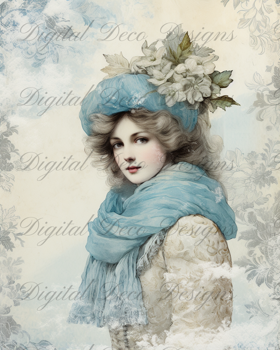 Ladies of Winter L087-Digital Deco Designs