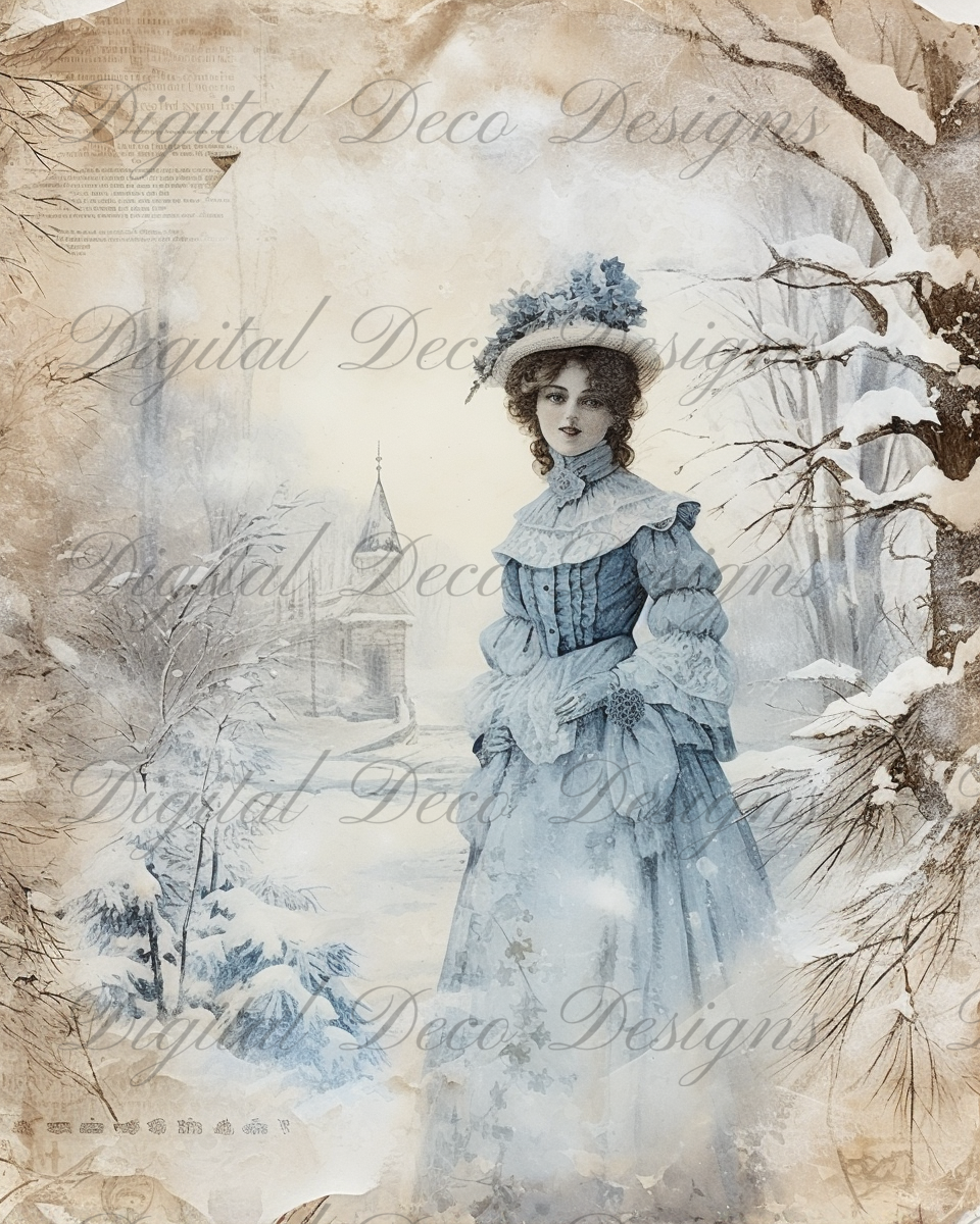 Ladies of Winter L089-Digital Deco Designs