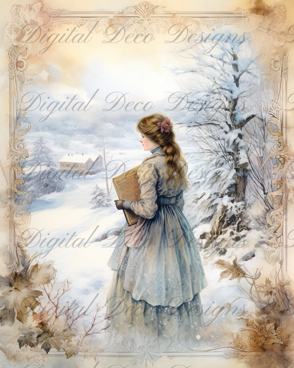 Ladies of Winter L090-Digital Deco Designs