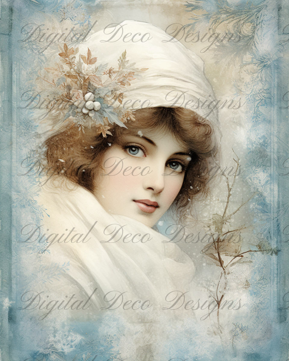 Ladies of Winter L091-Digital Deco Designs