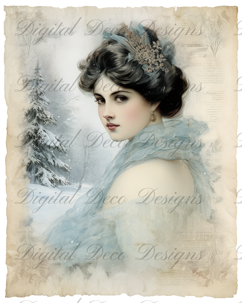 Ladies of Winter L092-Digital Deco Designs