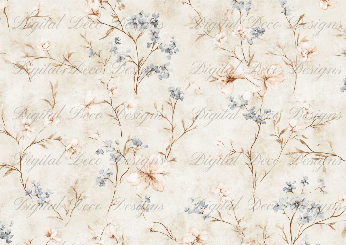 Muted Wildflowers L0096-Digital Deco Designs