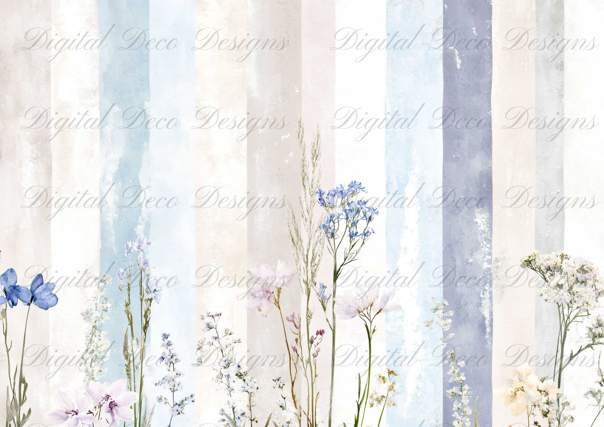 Muted Wildflowers L100-Digital Deco Designs