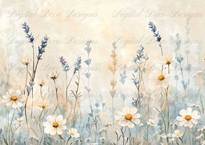 Muted Wildflowers M005-Digital Deco Designs