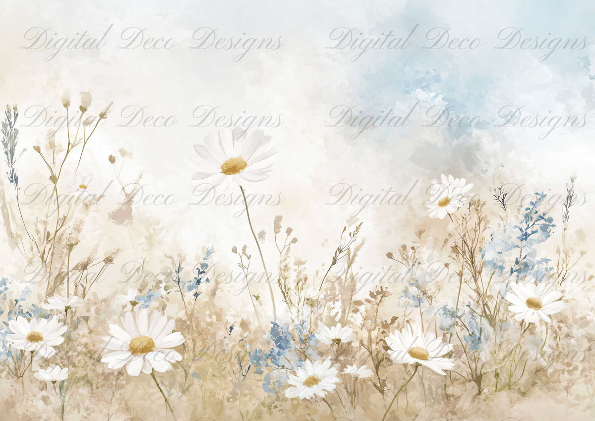 Muted Wildflowers M006-Digital Deco Designs