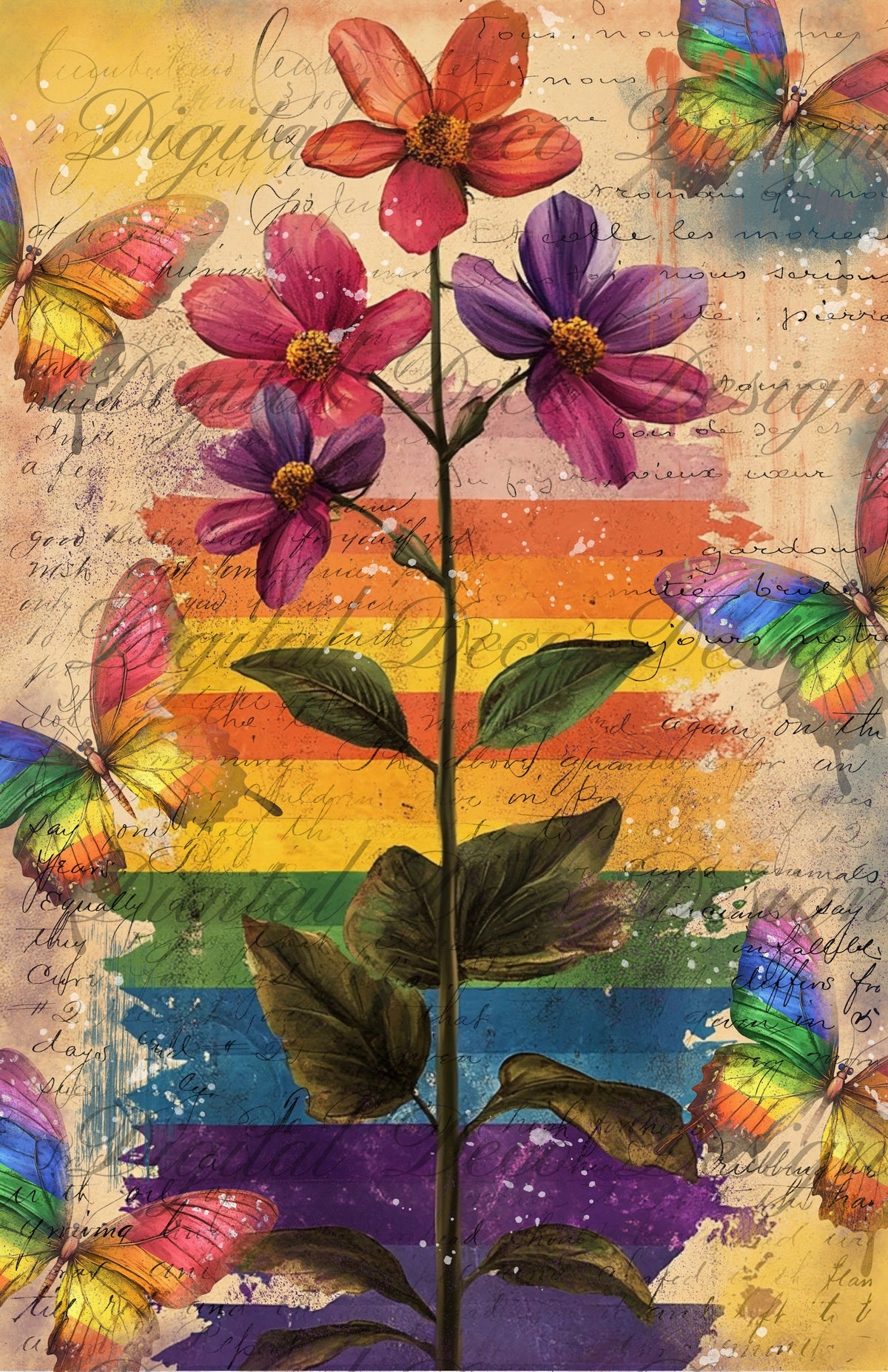 Pride Bundle N063 (6 Designs)-Decoupage Paper