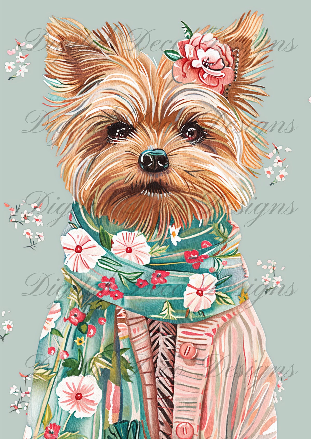 Spring Day Out Pup M086-Digital Deco Designs