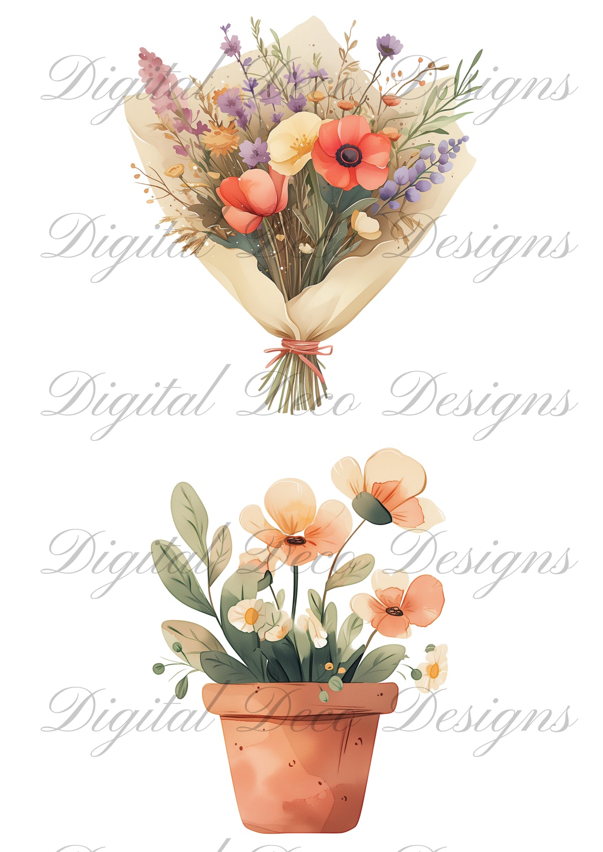 Spring Planter Combo M048-Digital Deco Designs