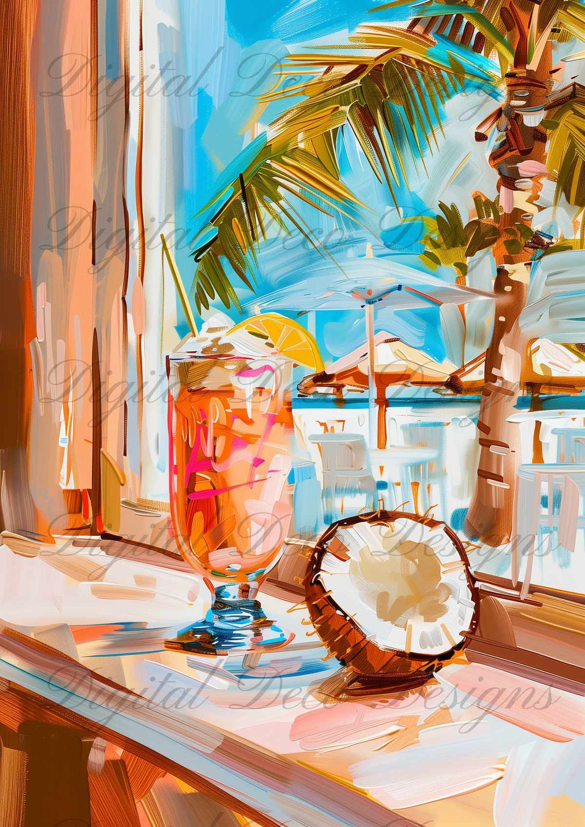 Summers to Remember Cocktail N083-Decoupage Paper