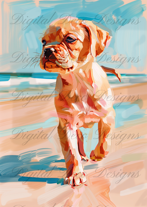 Sun, Sand, Shore: Summers To Remember (Dog Bundle 1) Z075-Decoupage Paper