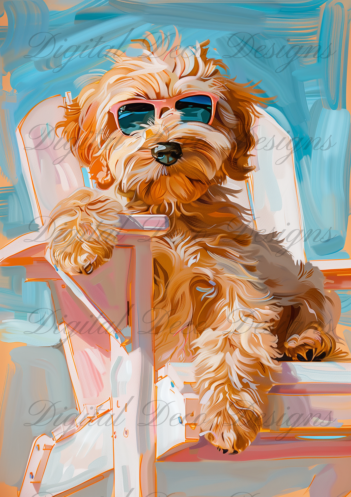 Summers to Remember Dog 1 N089-Decoupage Paper