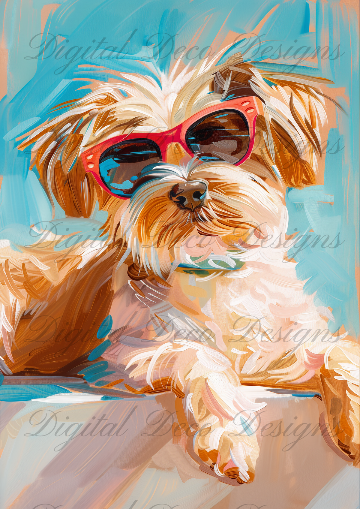 Sun, Sand, Shore: Summers To Remember (Dog Bundle 1) Z075-Decoupage Paper