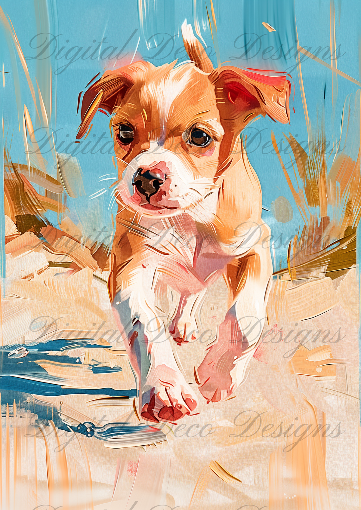 Sun, Sand, Shore: Summers To Remember (Dog Bundle 1) Z075-Decoupage Paper