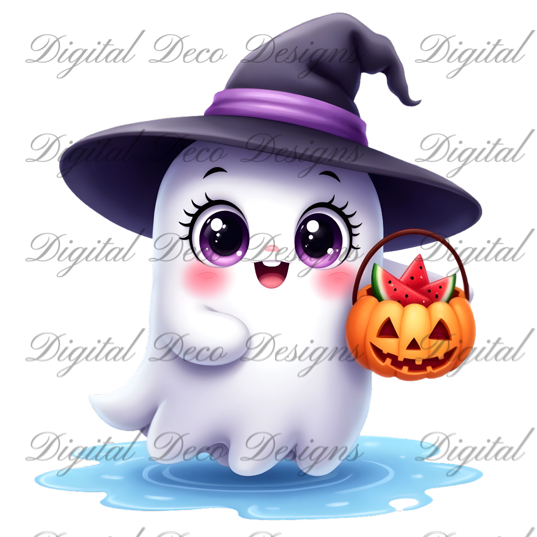 Summerween Clip Art Bundle (Digital Download Only)-Decoupage Paper