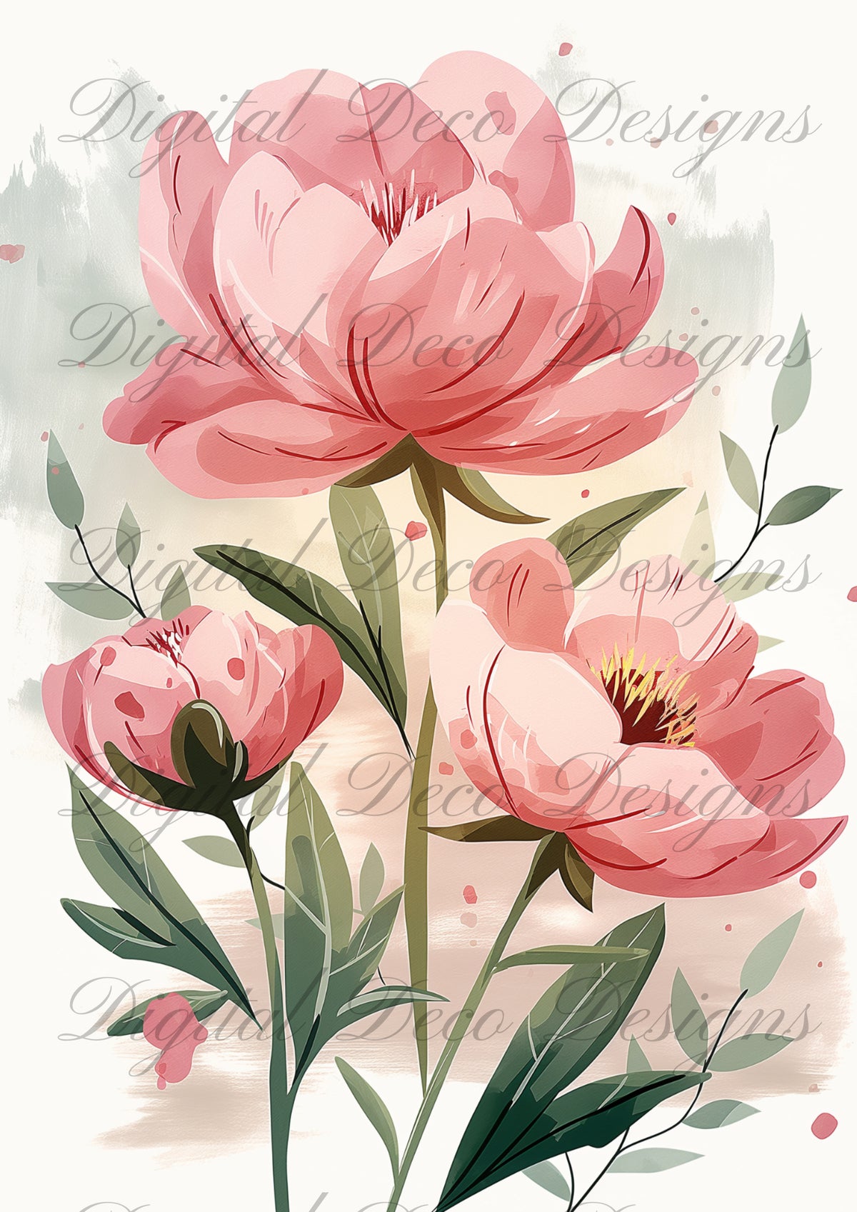 Wall Art Florals M037-Digital Deco Designs
