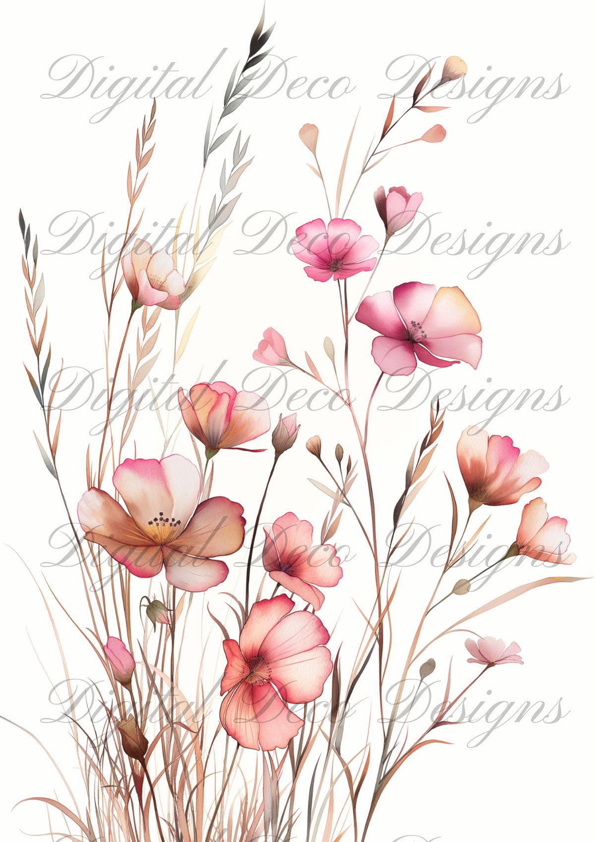 Wall Art Florals M040-Digital Deco Designs