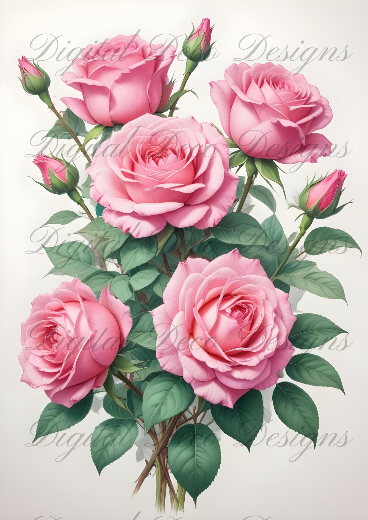 Wall Art Florals M045-Digital Deco Designs