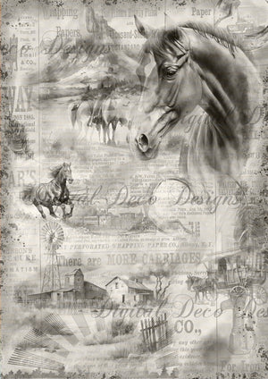 Western Free Black and White Vintage (#F012)-Digital Deco Designs