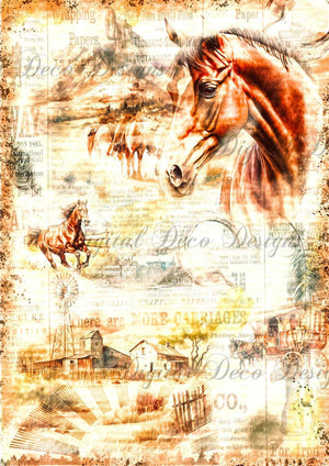 Western Free Retro Vintage (#F014)-Digital Deco Designs