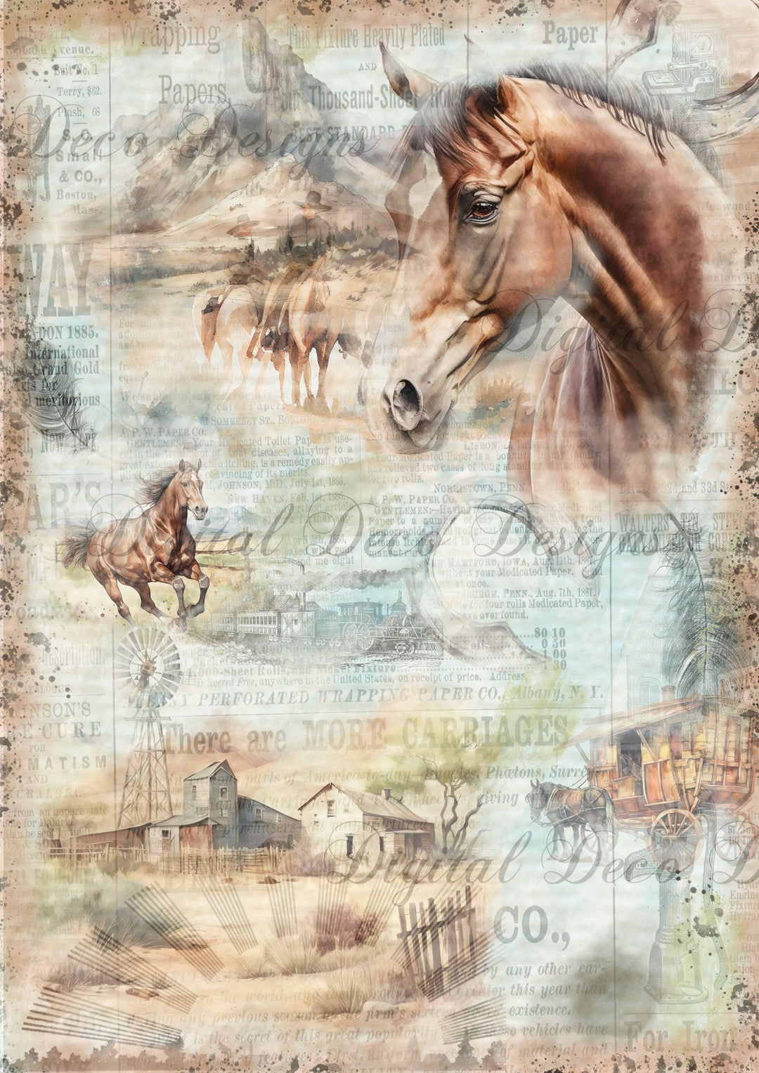 Western Free (#F011)-Digital Deco Designs